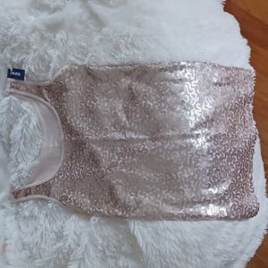 Old Navy Rose Gold Sparkle Tank